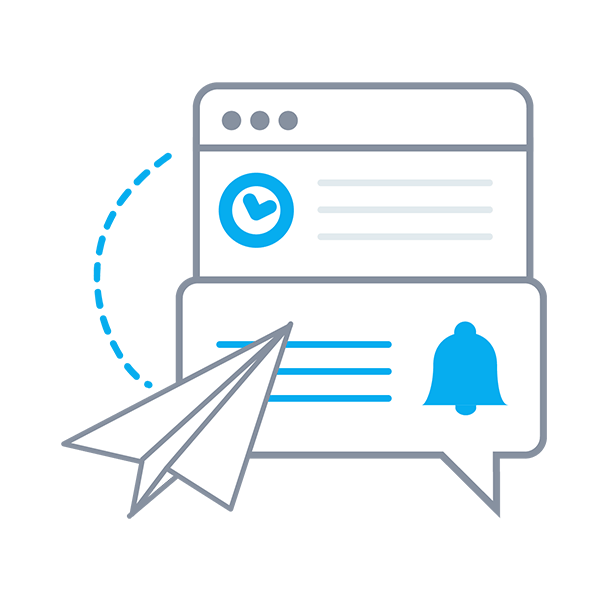 Notifiche via SMS / email